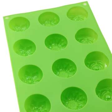 X-Haibei Floral Silicone Mold for Soap and More