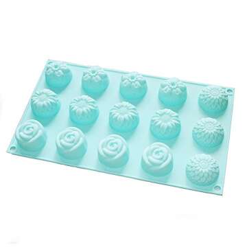 X-Haibei Floral Silicone Mold for Soap and More