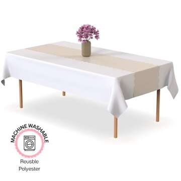 Swanoo Scallop Table Runners - Vibrant & Washable Decor