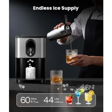 Cowsar Nugget Ice Maker 44lbs/24H Soft Chewable Ice