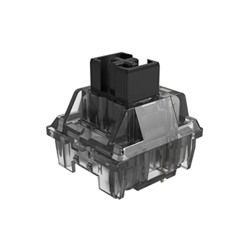 Akko CS Jelly Black Switches - Premium 50gf Linear Switches for Keyboards