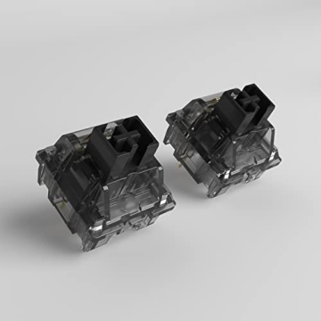 Akko CS Jelly Black Switches - Premium 50gf Linear Switches for Keyboards