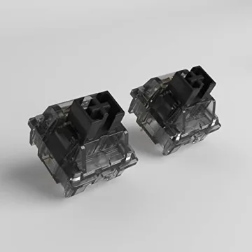 Akko CS Jelly Black Switches - Premium 50gf Linear Switches for Keyboards