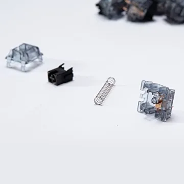 Akko CS Jelly Black Switches - Premium 50gf Linear Switches for Keyboards