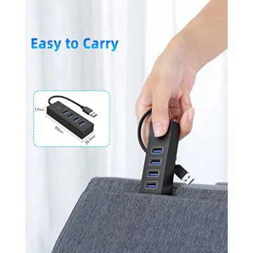 SAN ZANG MASTER USB 3.0 Hub, 4-Port USB Expander