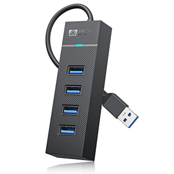 SAN ZANG MASTER USB 3.0 Hub, 4-Port USB Expander