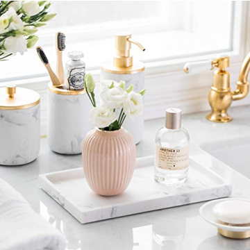 L'MKI White Vanity Tray, Rectangular, Matte Finish