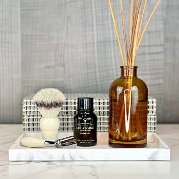 L'MKI White Vanity Tray, Rectangular, Matte Finish