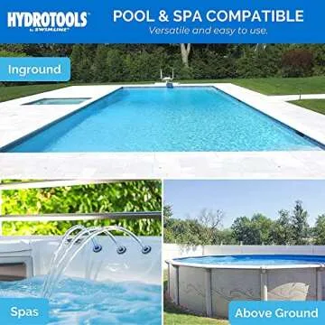 HYDROTOOLS BY SWIMLINE 8725 Large Capacity Pool & Spa Chemical Dispenser | Compatible With Bromine & Chlorine Supports 1-3’’ Tablets | Adjustable Control Ring For Customizable Flow Rate