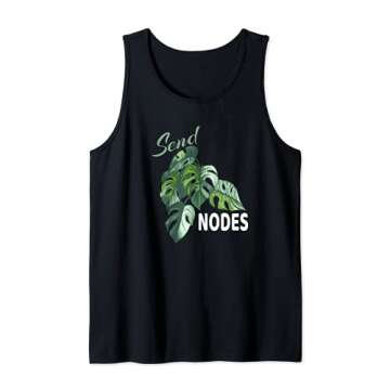 Send Nodes Plant Lovers Monstera Albo Tank Top