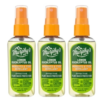Murphy's Naturals Lemon Eucalyptus Oil Insect Repellent Spray | 3 Pack | DEET-Free Solution for Skin...