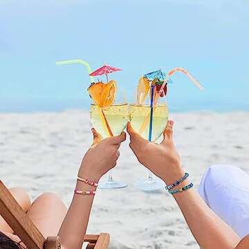 Colorful Heishi Bracelets Set - Summer Surf Style Jewelry