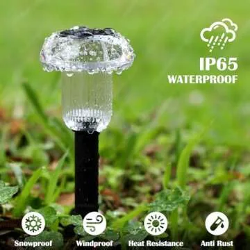 Priddop Solar Pathway Lights - 8 Pack LED Waterproof