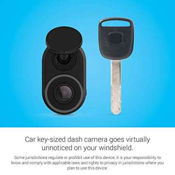 Garmin Dash Cam Mini - Compact, 1080P HD Recording Device