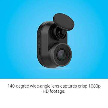 Garmin Dash Cam Mini - Compact, 1080P HD Recording Device