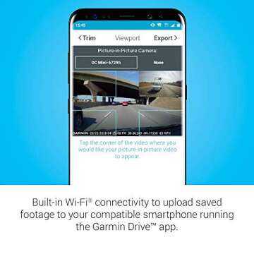 Garmin Dash Cam Mini - Compact, 1080P HD Recording Device