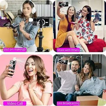 CEXHG Magnetic Phone Case with LED Light for iPhone 15 Pro Max