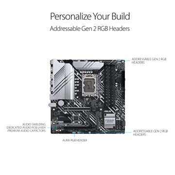 ASUS Prime Z690M-Plus D4 LGA 1700(Intel 12th Gen) microATX motherboard (PCIe 5.0,DDR4,10+1 Power Stages,3x M.2,1Gb LAN,USB 3.2 Gen 2x2 Type-C,front USB 3.2 Gen 1 Type-C connector,Thunderbolt 4)