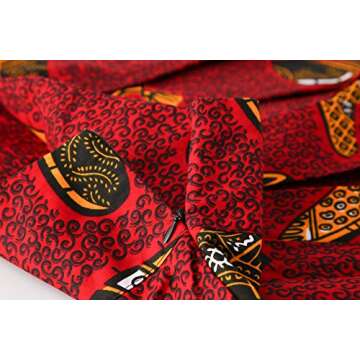 Hybrid Fashionista African Skirts for Women (Size USA 10) A-line Pleated Flared Midi Skirts - High Waist Skirts