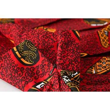 Hybrid Fashionista African Skirts for Women (Size USA 10) A-line Pleated Flared Midi Skirts - High Waist Skirts