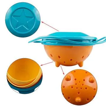 Song Qing Gyro Bowl 360° Spill-Proof Magic Feeding Solution