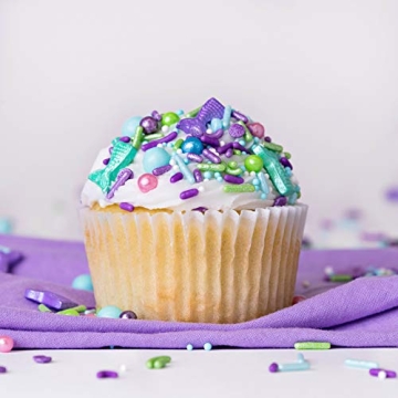 Vibrant Mermaid Edible Sprinkle Mix for Cakes & More