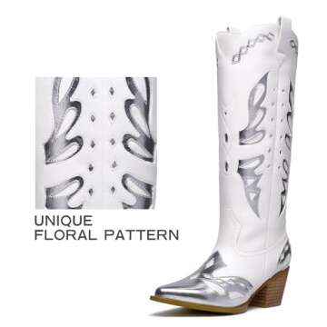 KEEISEA Women's Camo Stiletto High Heels - Stylish & Comfortable Boots