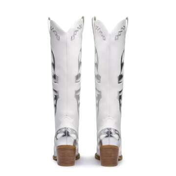 Stylish KEEISEA Women's Camo Stiletto High Heel Boots