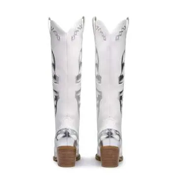 Stylish KEEISEA Women's Camo Stiletto High Heel Boots