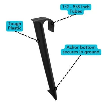 Harrier Hardware 1/2-Inch Irrigation Anchor Stakes - 32-Pack