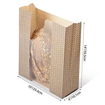 Cute Bakery Bags with Window - Perfect for Gifts 30 Pack