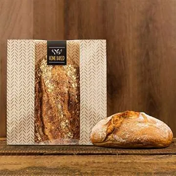 Cute Bakery Bags with Window - Perfect for Gifts 30 Pack