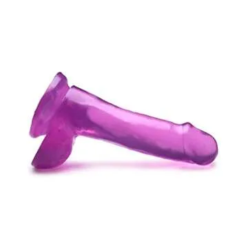 Lynx 6 Inch Ice Dildo with Balls - Purple