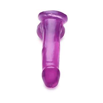 Lynx 6 Inch Ice Dildo with Balls - Purple