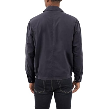 London Fog Men's Auburn Zip-Front Golf Jacket (Regular & Big-Tall Sizes), Navy, Large