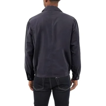 London Fog Men's Auburn Zip-Front Golf Jacket (Regular & Big-Tall Sizes), Navy, Large