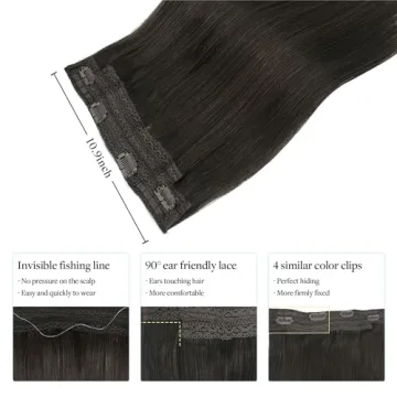 Affordable DOORES 100% Human Hair Extensions for Volume