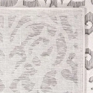 My Texas House by Orian Indoor/Outdoor Lady Bird Area Rug, 7'9" x 10'10", Natural/Grey