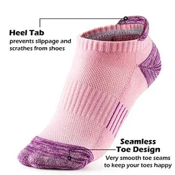 Gonii Women's No Show Socks - Cushioned Athletic Comfort