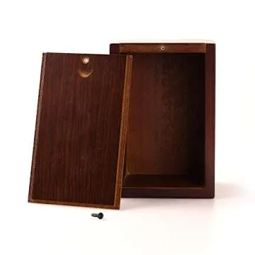 PCS Cremation Urns for Ashes, Pet Memorial Funeral Urns Box,Wooden Decorative Urn for Dog Cat,Cremation Keepsake Burial Ash Box - L (8.5 x 6.5 x 4.5'')