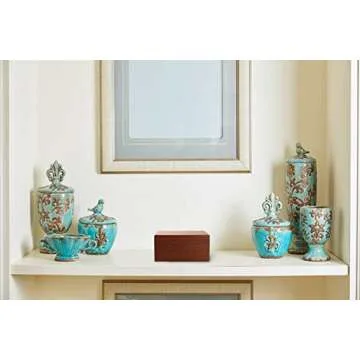 PCS Cremation Urns for Ashes, Pet Memorial Funeral Urns Box,Wooden Decorative Urn for Dog Cat,Cremation Keepsake Burial Ash Box - L (8.5 x 6.5 x 4.5'')