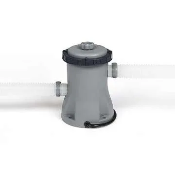 Bestway Steel Pro MAX 12 Foot x 30 Inch Round Metal Frame Above Ground Outdoor Backyard Swimming Pool Set with 330 GPH Filter Pump