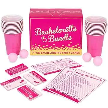 Gutter Games Bachelorette Bundle Game - Fun Bachelorette Party Games for Parties - Includes Clean and Twisted Games - Portable Bachelorette Party Game Bundle for Bride-to-Be