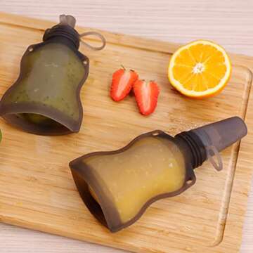 Haakaa Silicone Baby Food Spoon - Portable & Easy to Clean