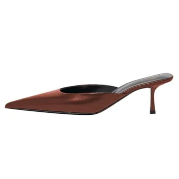 Stylish Wansseny Kitten Heel Mules for Women Online