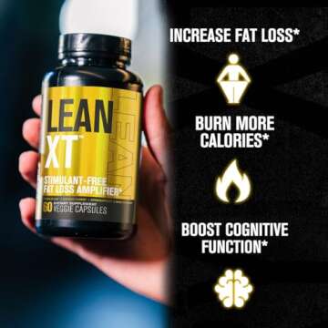 Jacked Factory Lean-XT Caffeine Free Fat Burner - Non Stim Weight Loss Supplement, Appetite Suppress...