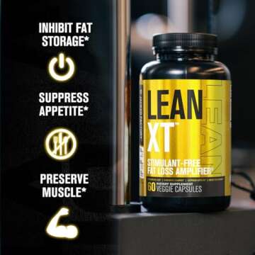 Jacked Factory Lean-XT Caffeine Free Fat Burner - Non Stim Weight Loss Supplement, Appetite Suppressant & Metabolism Booster | Acetyl L-Carnitine, Green Tea Extract, Forskolin - 60 Natural Diet Pills