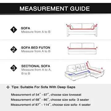 Lamberia Printed Sofa Cover Stretch Couch Cover Sofa Slipcovers for Couches and Loveseats with Two Free Pillow Case (Beige, Loveseat)