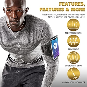 Water Resistant Cell Phone Armband for Running