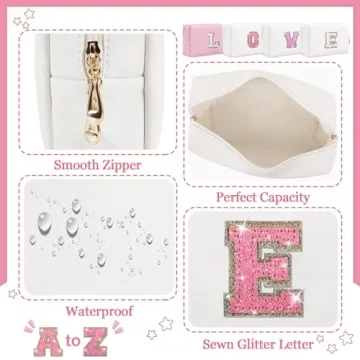 Personalized Glittering Makeup Bag for Women